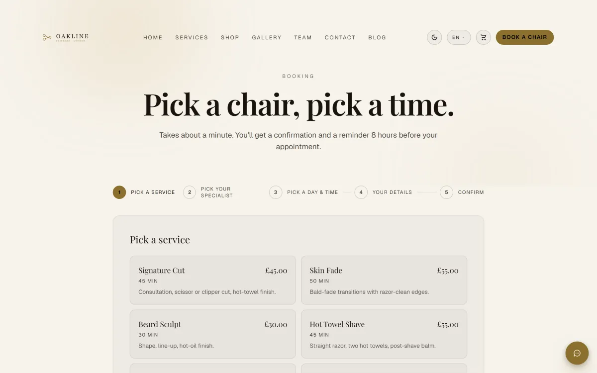 Buklot booking website and admin preview